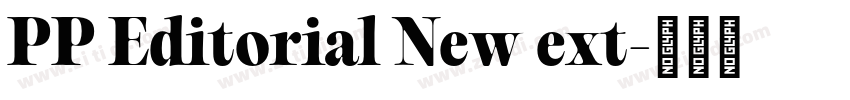 PP Editorial New ext字体转换